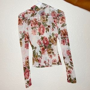 SHEER LONG SLEEVE TOP